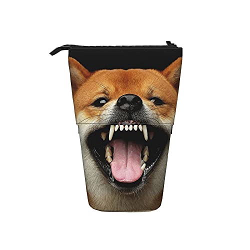 351 Federmäppchen Shiba Inu Knurrt Federtasche Grosse Kapazität Federmäppchen Mädchen, Für Jungen, Teenager, Schule von 351