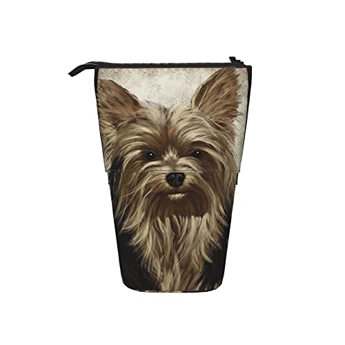 351 Federmäppchen Yorkshire Terrier Brownteacup Hund Süß Federmäppchen Mädchen Mit Reißverschluss Federtasche, Für Kindergarten, Schüler, Teenager von 351