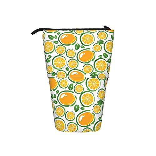 351 Federmäppchen Zitronenfruchtblatt Süß Make-Up Tasche Grosse Kapazität Student Federmäppchen, Für Mädchen, Büro, Schüler 351 Federmäppchen Zitronenfruchtblatt Süß Make-Up Tasche Grosse Kapazität Student Federmäppchen, Für Mädchen, Büro, Schüler von 351