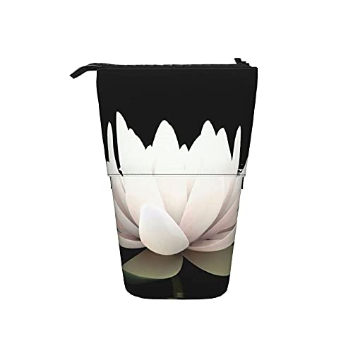 351 Federmäppchen Zwei Lotusblumen Auf Dem Wasser Make-Up Tasche Mit Reißverschluss Bleistifte Tasche, Für Damen, Kindergarten, Mädchen von 351