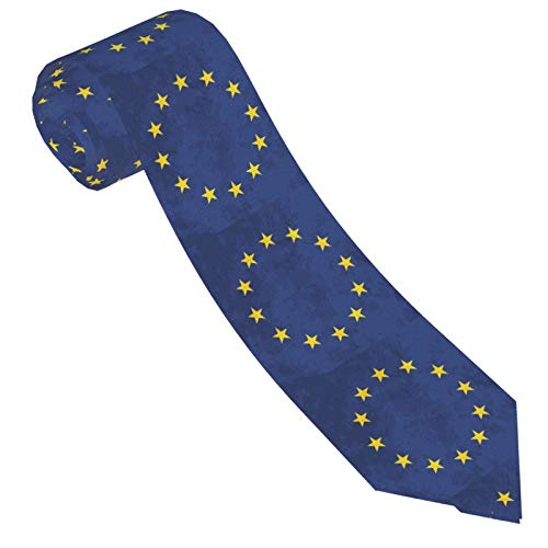 351 Hochzeitskrawatte Flagge Der Europäischen Union Mit Sternen Krawatte Für Herren Casual Herrenkrawatte Modischen Skinny Slim Tie Für Geschäftlicher Anlass Abschlussball Hochzeit von 351