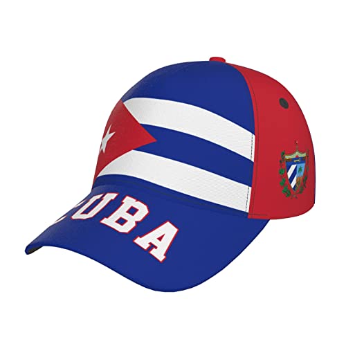 Herren Damen Baseball Kappen Kuba-Flagge Kubanisch Basecap Atmungsaktiv Hip-Hop-Hut Verstellbar Visier Hut Für Draussen Sport Reisen von 351