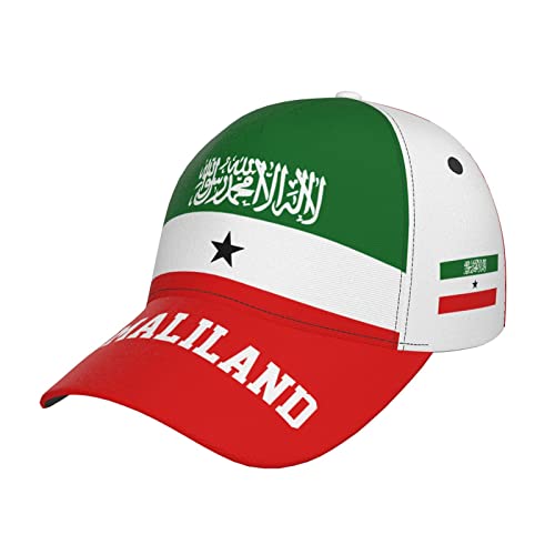Herren Damen Baseball Kappen Somaliland-Flagge Distressed Basecap Leicht Abwaschbar Hip-Hop-Hut Baumwolle Snapback Kappe Für Golf Draussen Angeln von 351