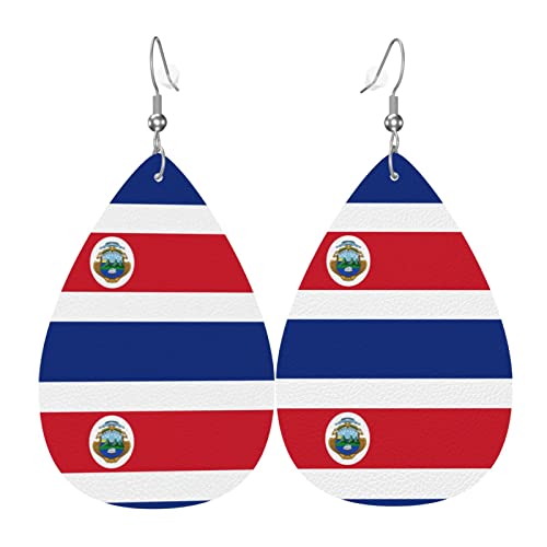 Lederohrringe Flagge Von Costa Rica Drucken Teardrop Ohrringe Mode Ohrringe Für Damen Klassischen Damen Ohrring, Für Frauen, Braut Party, Mädchen von 351