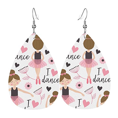 Ohrringe Für Frauen Ballerinas Ballett Mädchen Damen Ohrring Mode Teardrop Ohrringe 1 Paar Teardrop Leder Ohrringe, Für Braut Party, Mädchen, Geschenk von 351