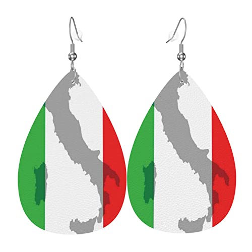 Ohrringe Für Frauen Italienische Flaggenkarte Tropfenohrringe Ornamente Baumeln Ohrringe Vintage-Stil Damen Ohrring, Für Frauen, Geburtstagsfeier, Braut Party von 351