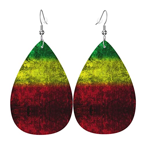 Ohrringe Für Frauen Reggae Rasta Flagge Tropfenohrringe Mode Baumeln Ohrringe Vintage-Stil Schmuck Ohrringe, Für Geschenk, Geburtstagsfeier, Frauen von 351