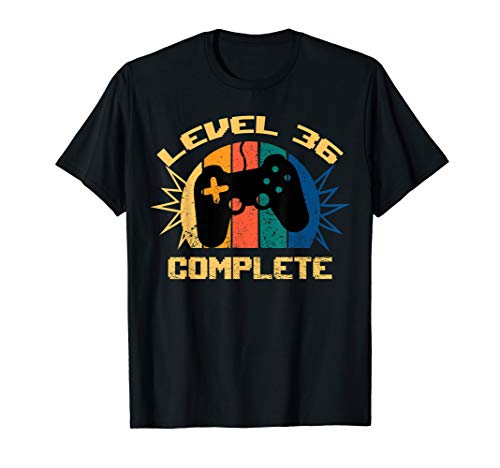 Herren 36. Geburtstag Gamer Männer Level Complete Zocker 36 Jahre T-Shirt Herren 36. Geburtstag Gamer Männer Level Complete Zocker 36 Jahre T-Shirt von 36. Geburtstag Outfit Gamer & Zocker