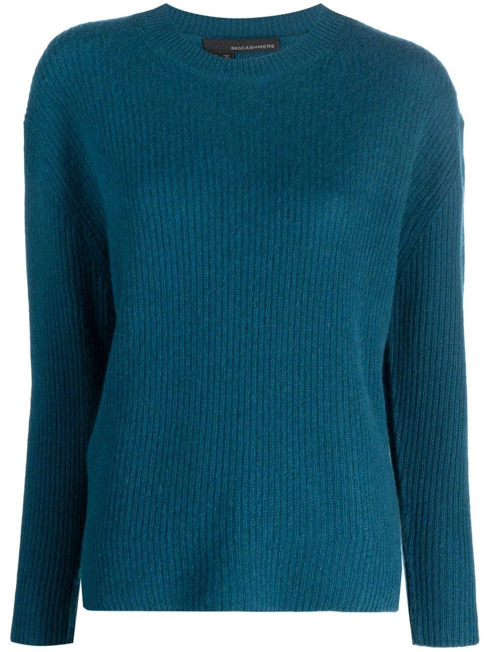 360Cashmere Gerippter Ridley Kaschmirpullover - Blau von 360Cashmere