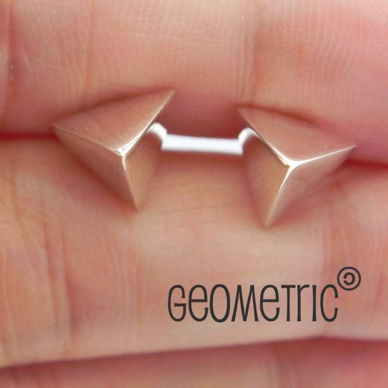 Manschettenknöpfe 925Er Silber, Manschettenknöpfe, Pyramide Hochzeitsgeschenke, Bräutigam 705A von 360Cufflinks