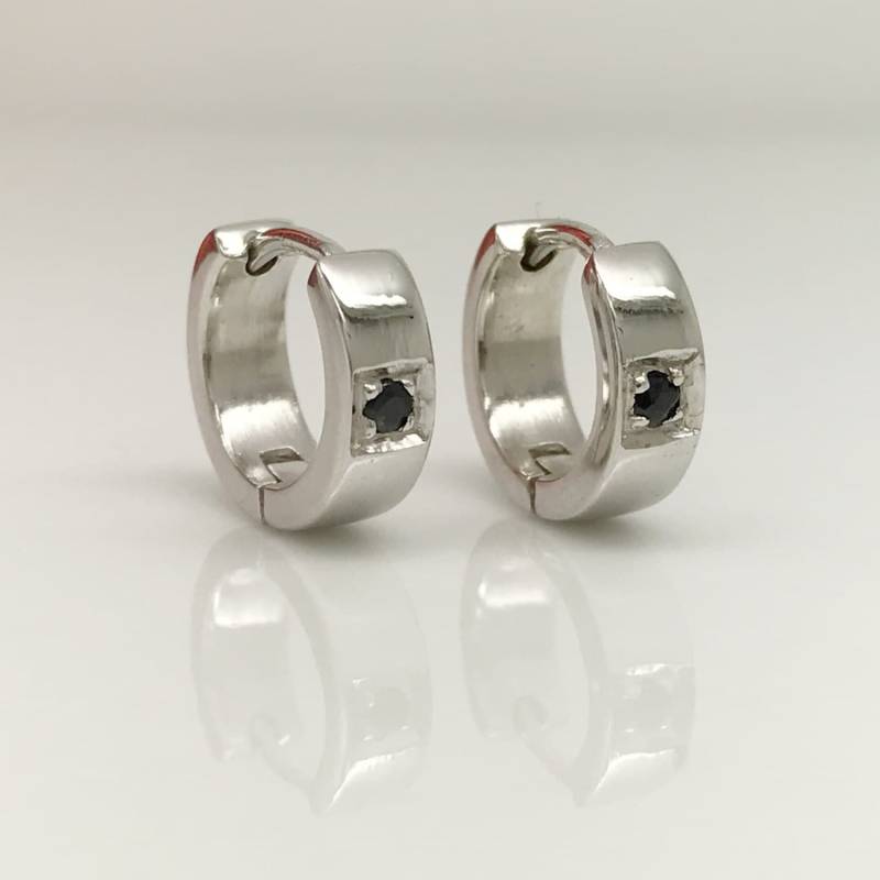 Schwarze Saphir Ohrringe, E151 Sw von 360Diamonds