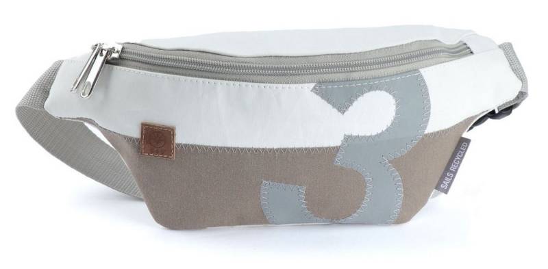 360Grad Bauchtasche Gürteltasche Knoten Weiss Blau, recyceltes Segeltuch von 360Grad