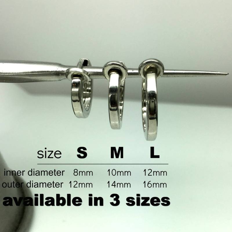 3Er Set - Clip On Creolen Silber Ohrclips Feder Ohrringe Nicht Durchbohrte Für Männer 570Sml von 360Jewels