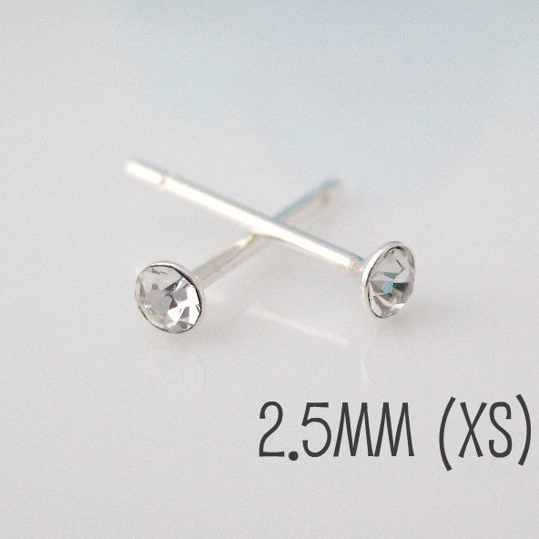 Clarion Cz Diamant Ohrstecker, Kleine Ohrstecker Cz, Herren Zweites Loch Knorpel Piercings, Oberohr, 421B von 360Jewels