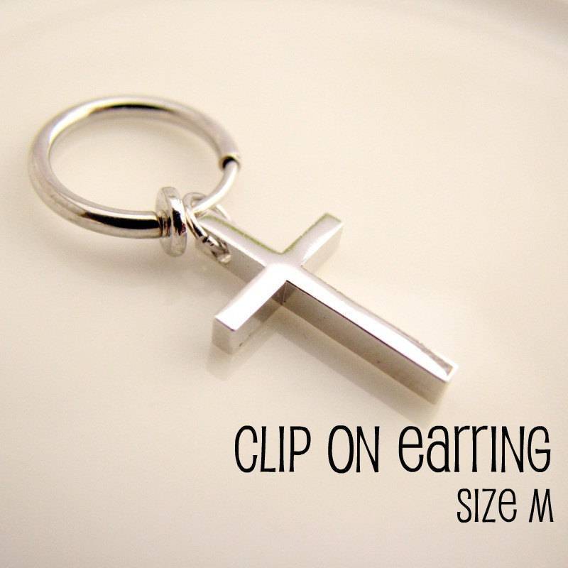 Ohrmanschette Und Ohrclip - Für Ohrknorpel Oder Ohrläppchen Helix Rim Nase Nicht Durchbohrter Silber Hoop Für Männer | No.573M von 360Jewels