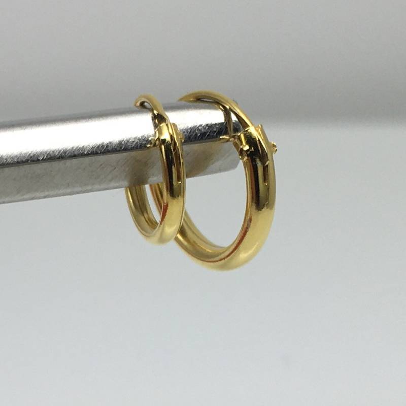 Sunburst Draht Unendlichkeit Creolen, Herren Knorpel Ohrringe, Dünne Kleine 554Y 555Y von 360Jewels