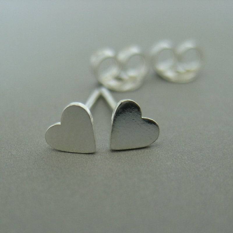 sterling Silber Herz Ohrstecker, 460 von 360Jewels