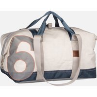 360Grad - Kutter XL Weiß/Balken Blau/Zahl Hellgrau - Dufflebag  , 80 l von 360grad