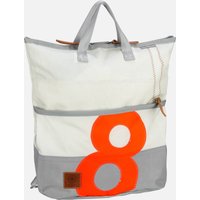 360Grad - Ketsch Mini Weiß/Grau mit oranger Zahl - Rucksack  , 16 l von 360grad