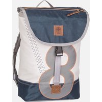 360Grad - Landgang Mini Weiß/Balken Blau/Zahl Hellgrau - Rucksack  , 13.7 l von 360grad
