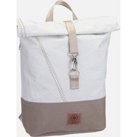 360Grad  - Möwe Weiß/Balken Persenning Taupe - Rucksack  , 8 l von 360grad