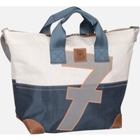 360Grad - Suutje Weiß/Balken Blau/Zahl Hellgrau - Crossbody Bag  , 25.8 l von 360grad