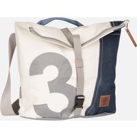 360Grad - Tender City Weiß/Streifen Blau/Zahl Hellgr - Beuteltasche  , 25 l von 360grad