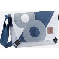 360Grad - Törn Weiß/Streifen Blau/Zahl Grau - Messenger Bag  , 6.5 l von 360grad