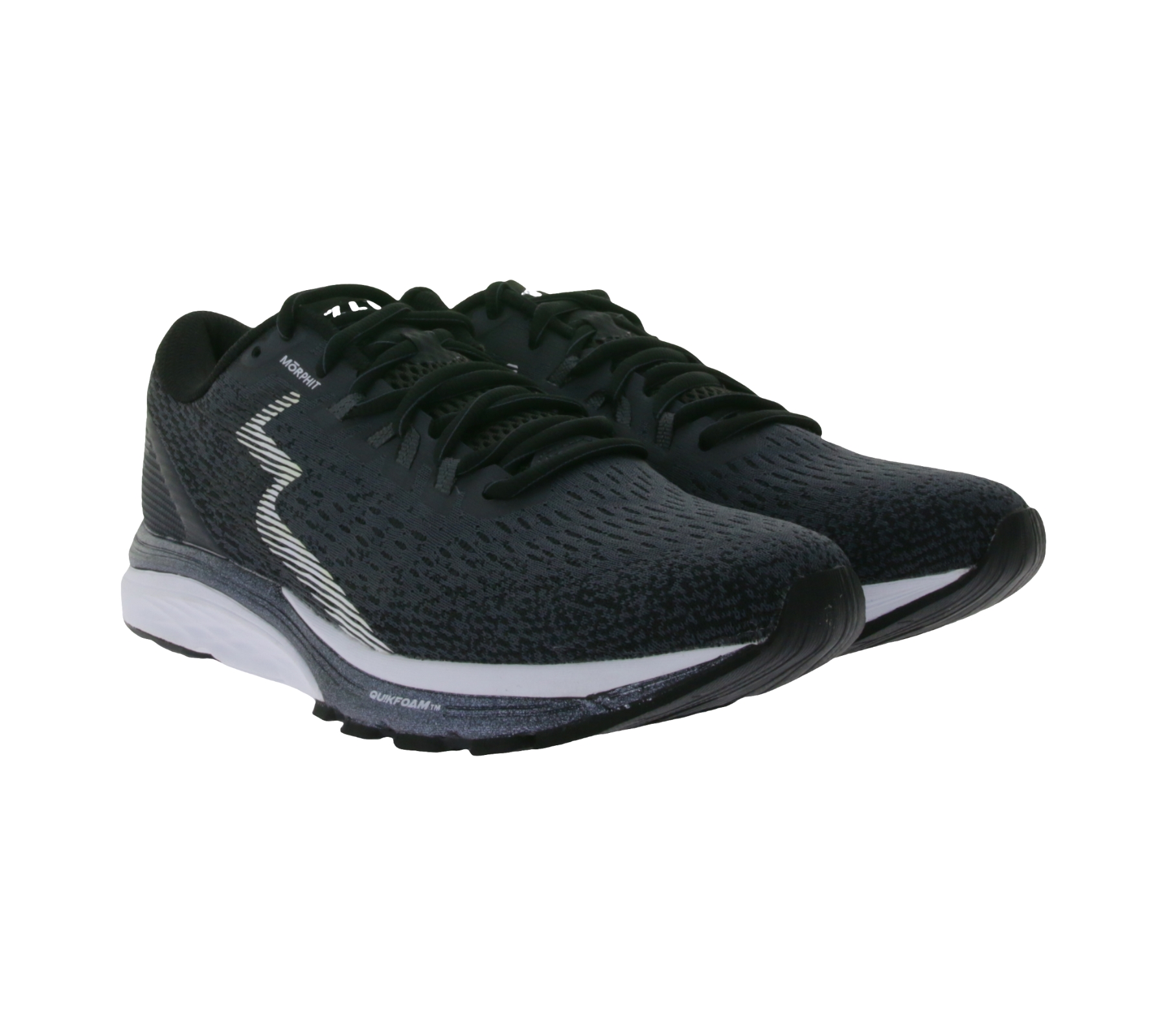 361° SPIRE 4 Herren Lauf-Schuhe mit QU!K Flex Technik Sport-Schuhe mit Ortholite-Sohle Y001-0709 Schwarz/Grau von 361°