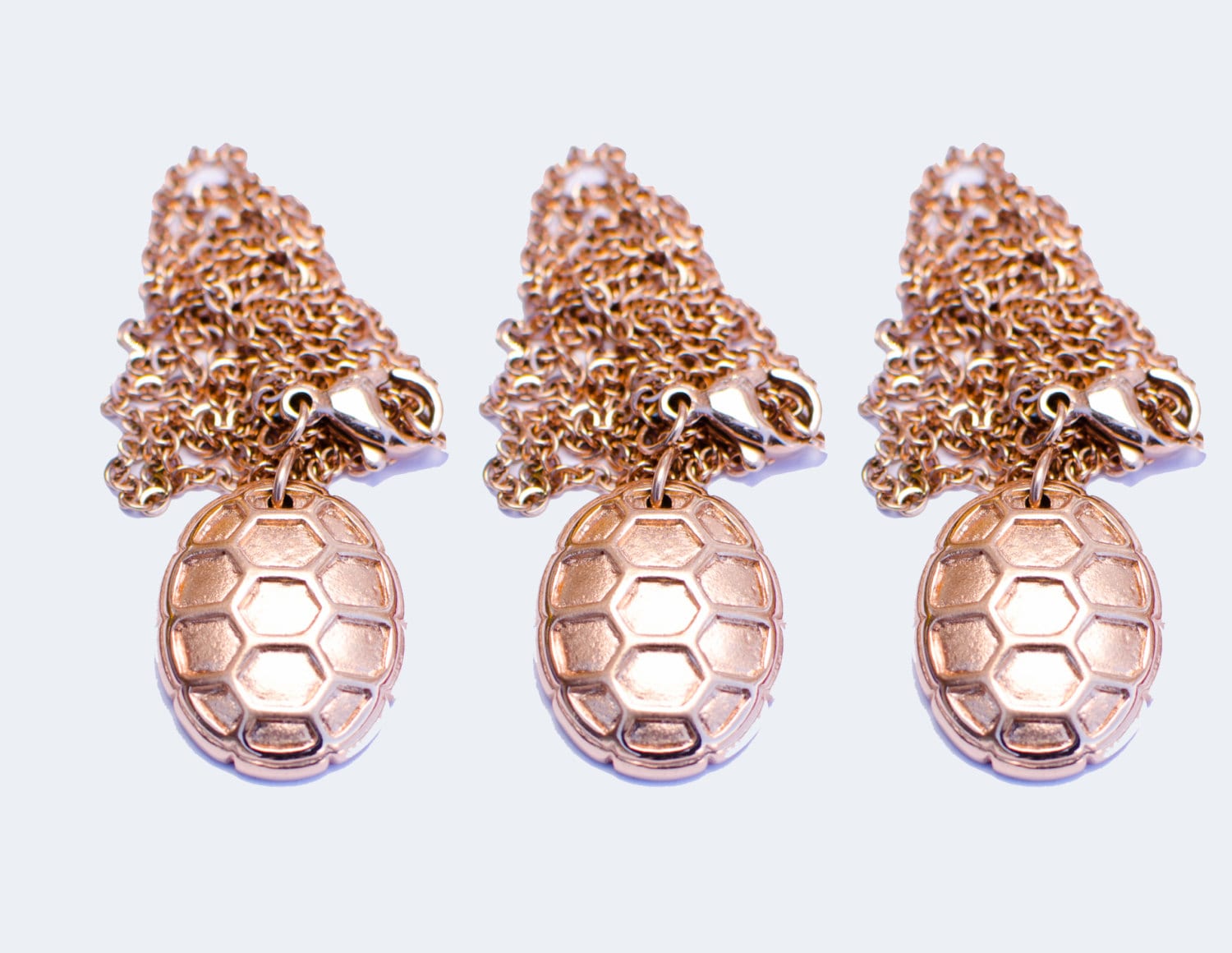 3 Rosé Gold Schildkröten Halsketten - Schmuck Geschenke Tier 3 Rosé Gold Schildkröten Halsketten - Schmuck Geschenke Tier von 36th