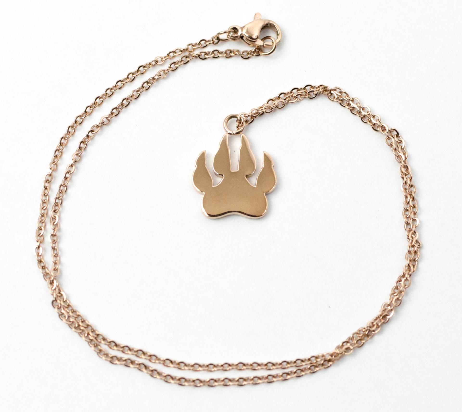 Pfote Druck Halskette - Rose Gold Haustier Pfote Druck Halskette - Rose Gold Haustier von 36th