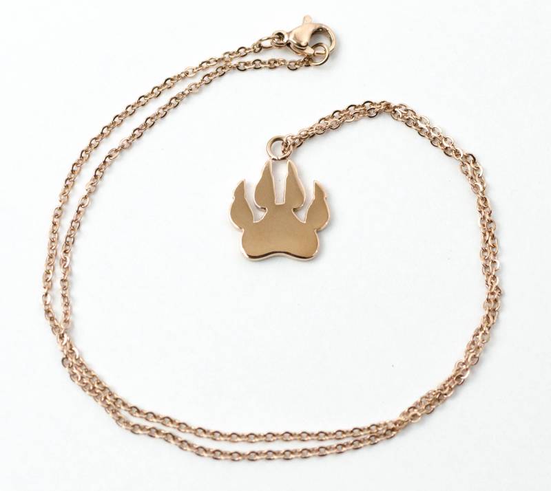 Pfote Druck Halskette - Rose Gold Haustier Pfote Druck Halskette - Rose Gold Haustier von 36th