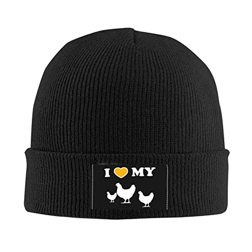 385 Beanie Mütze Ich Liebe Meine Hühner Multifunktionale Nachtmütze Warm Kopfbedeckung Long Beanie Für Damen Und Herren, Für Radfahren, Herren, 56-62cm von 385