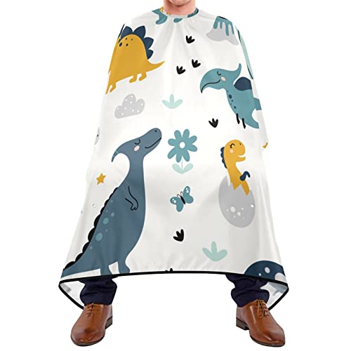 Friseurumhang 140x168cm, Cartoon Dinosaurier Unisex Friseurumhang Mode Barbiere Cape Einstellbare Barbier Umhang, Für Kinder, Friseursalon von 385