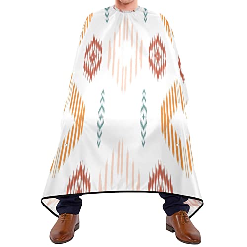 Friseurumhang 140x168cm, Ethischer Ikat Bohemian Professionelle Friseure Kleid Wasserdicht Friseur Umhänge Einstellbare Herren Umhang, Für Erwachsene, Barbier von 385