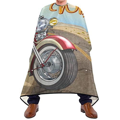 Friseurumhang 140x168cm, Motorrad Haarschneideumhang Cape Mode Unisex Friseure Kleid Wasserdicht Salon Barbier Umhang, Für Kinder, Färben von 385