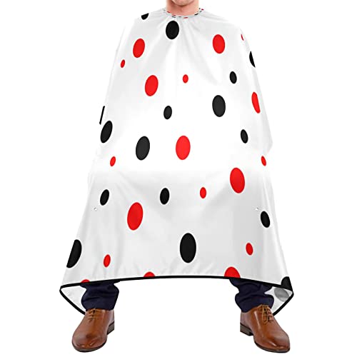 Friseurumhang 140x168cm, Niedlicher Polka Dot Haarschneideumhang Cape Einstellbare Barbier Umhang Wasserdicht Friseur Cape, Für Kinder, Färben von 385