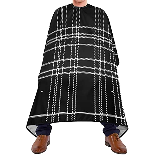 Friseurumhang 140x168cm, Plaid Professionelle Friseure Kleid Wasserdicht Herren Umhang Mode Friseur Cape, Für Erwachsene, Barbier von 385