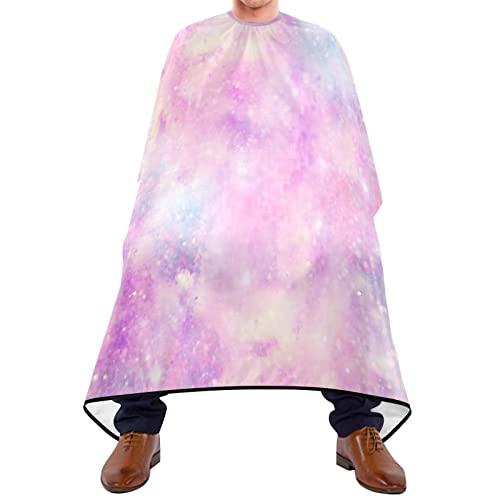 Friseurumhang 140x168cm, Rosa Galaxie Weltraum Unisex Friseurumhang Wasserdicht Professionelle Friseure Kleid Einstellbare Barbiere Cape, Für Kinder, Barbier von 385