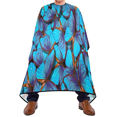 Friseurumhang 140x168cm, Schmetterlinge Haarschneideumhang Cape Mode Friseur Umhänge Einstellbare Unisex Friseurumhang, Für Kinder, Friseursalon von 385