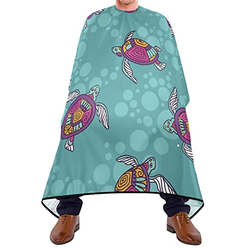 Friseurumhang 140x168cm, Süße Schildkröte Barbiere Cape Wasserdicht Barbier Umhang Mode Unisex Friseurumhang, Für Friseursalon, Kinder von 385