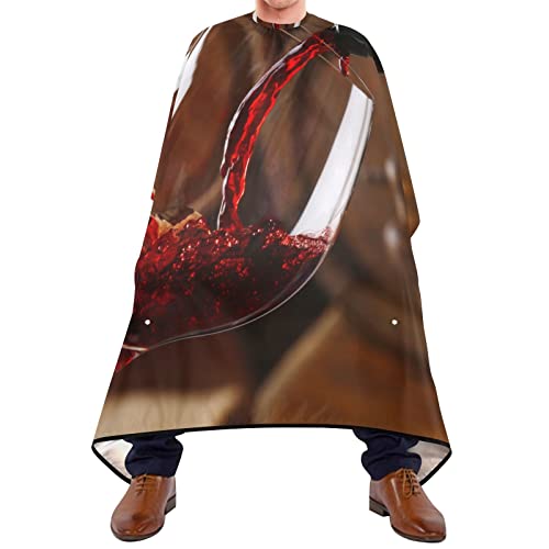 Friseurumhang 140x168cm, Weinbergwein Herren Umhang Mode Haarschneideumhang Cape Einstellbare Barbiere Cape, Für Kinder, Barbier von 385