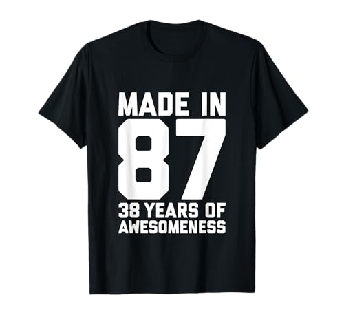 38. Geburtstag für Männer Frauen Papa Mama Sohn Alter 38 Jahre alt T-Shirt 38. Geburtstag für Männer Frauen Papa Mama Sohn Alter 38 Jahre alt T-Shirt von 38th Birthday for Men Women Age 38 Year Old Co