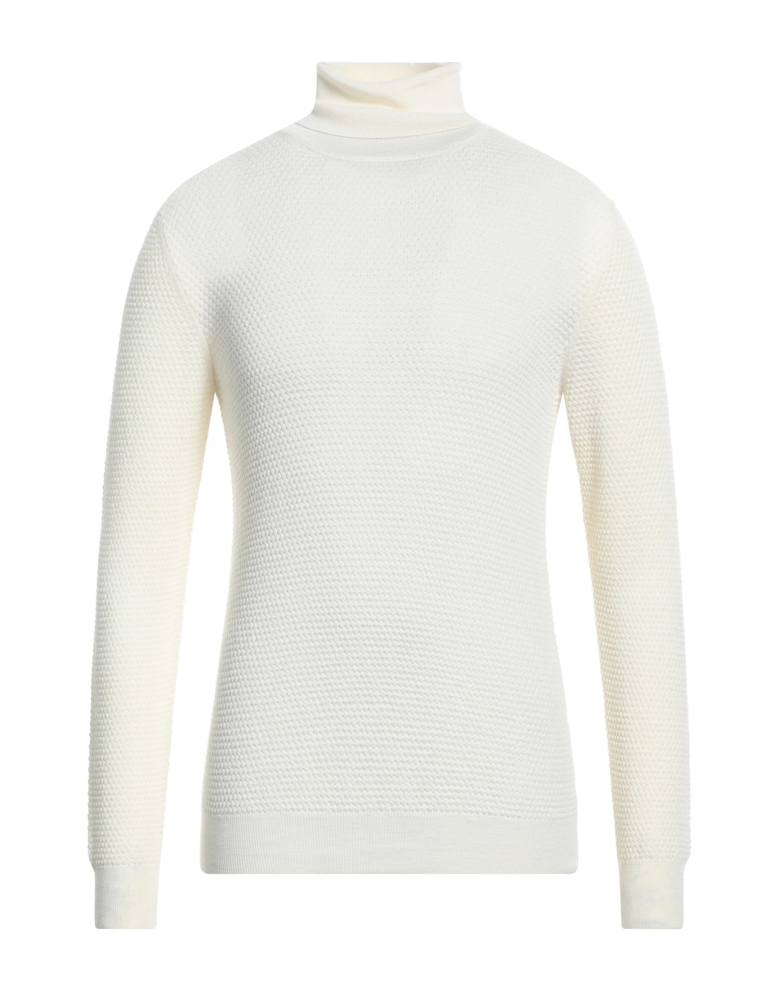 +39 MASQ Rollkragenpullover Herren Cremeweiß von +39 MASQ