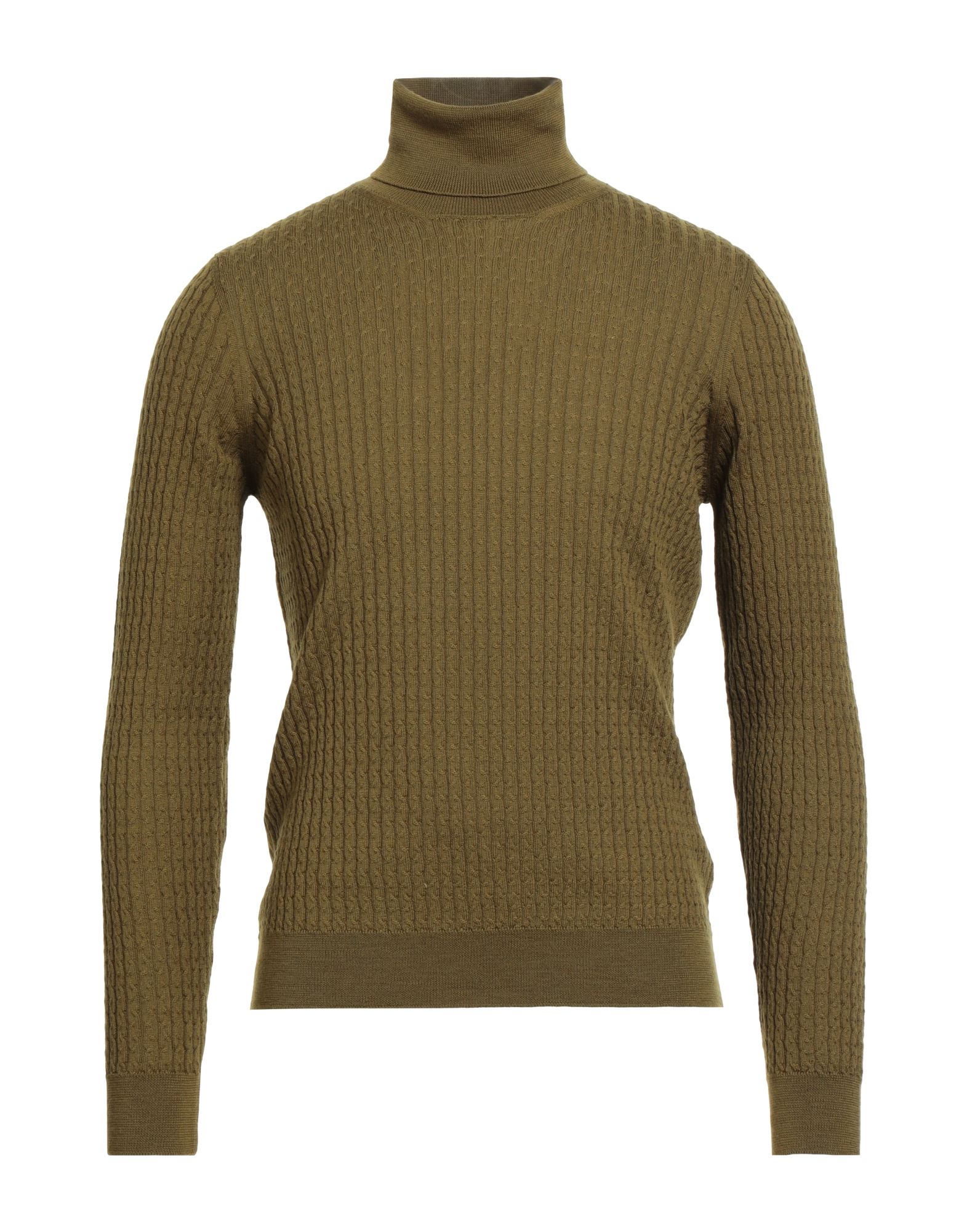 +39 MASQ Rollkragenpullover Herren Militärgrün von +39 MASQ