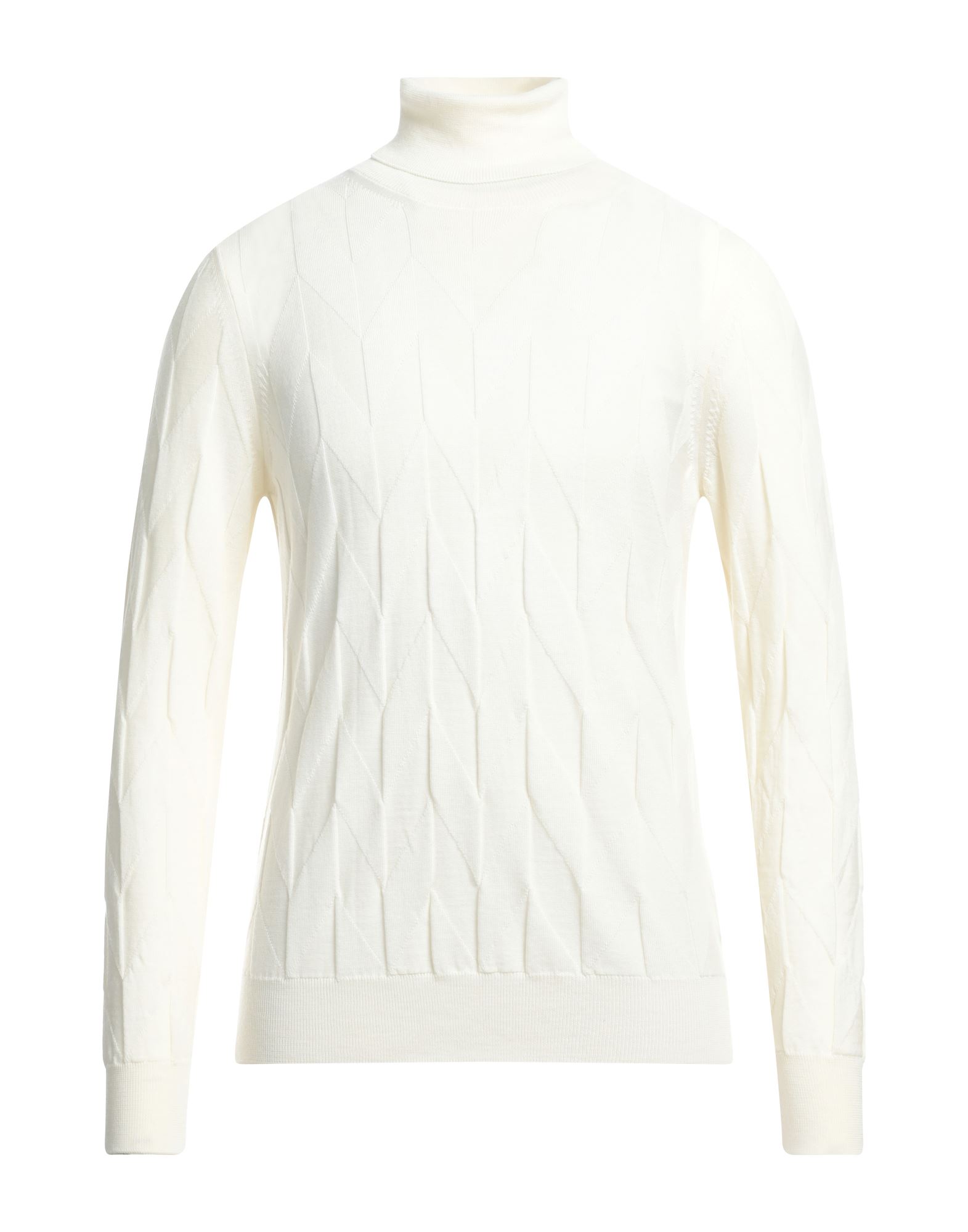 +39 MASQ Rollkragenpullover Herren Off white von +39 MASQ