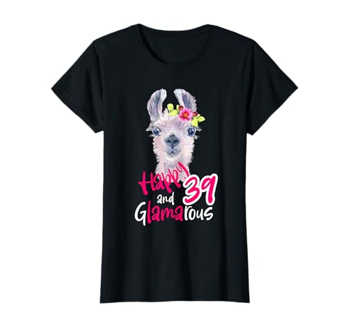 39 Geburtstag Frauen 39er Geburtstagsgeschenk Deko Lama T-Shirt 39 Geburtstag Frauen 39er Geburtstagsgeschenk Deko Lama T-Shirt von 39er Geburtstaggeschenk für Frauen