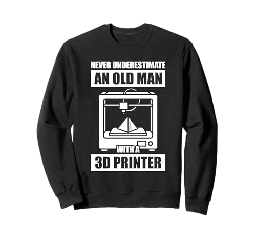 Never Underestimate an Old Man 3D Printer 3D Printing Sweatshirt Never Underestimate an Old Man 3D Printer 3D Printing Sweatshirt von 3D Printing Sprüche & 3D Drucker Outfit