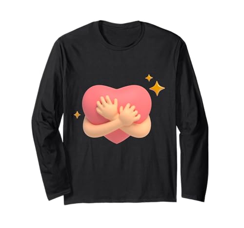 3D Self Love Lustiges Unisex-Design für Männer Frauen T-Shirt Langarmshirt von 3D Self Love Funny Unisex Design For Men Women Tee
