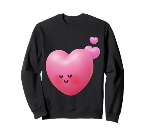 Lustiges Unisex-T-Shirt mit 3D-Motiv von Shy Heart für Herren und Damen Sweatshirt von 3D Shy Heart Funny Unisex Design For Men Women Tee